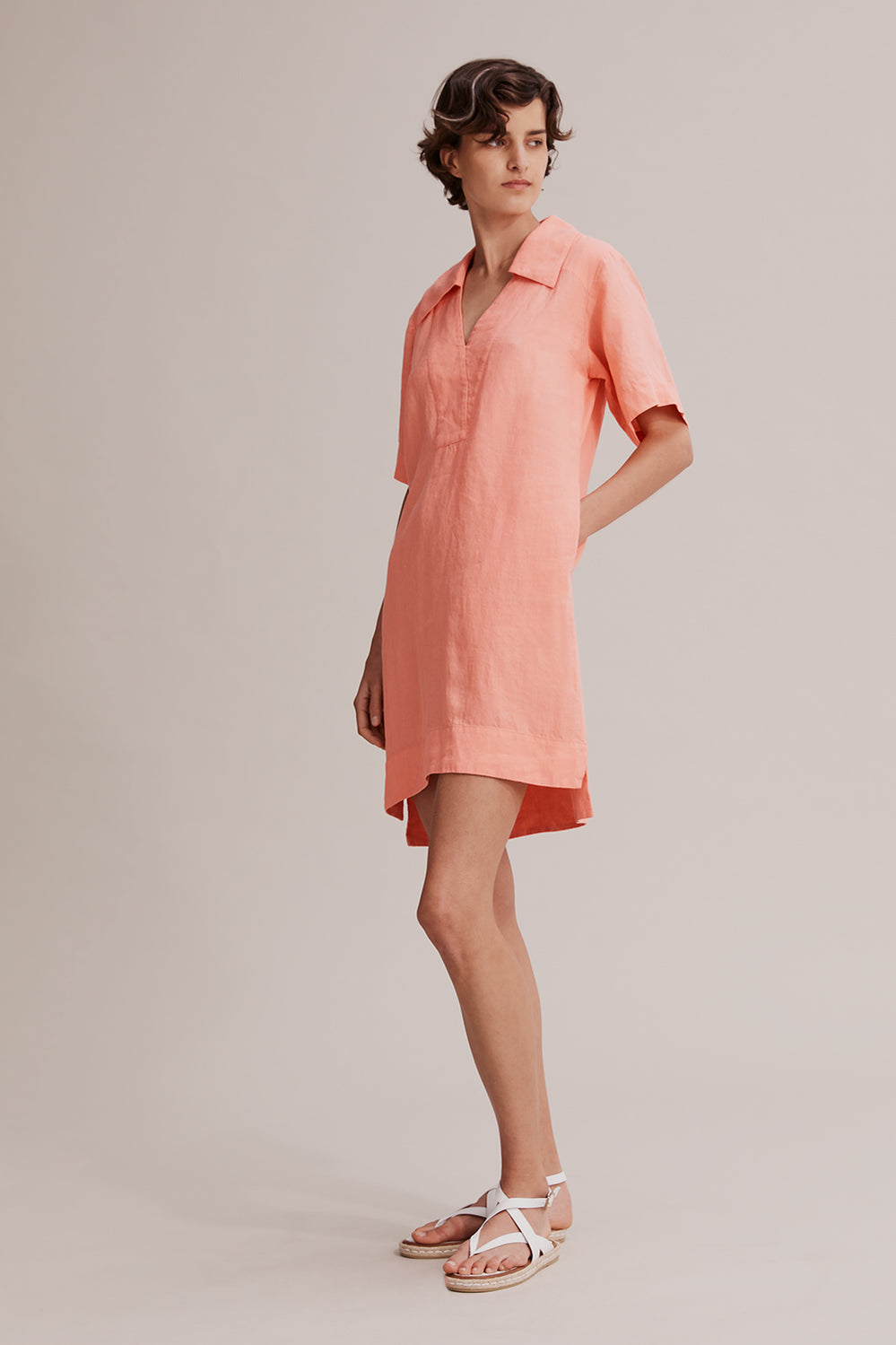 Linen Popover Dress