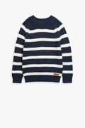 Stripe Fisherman Knit
