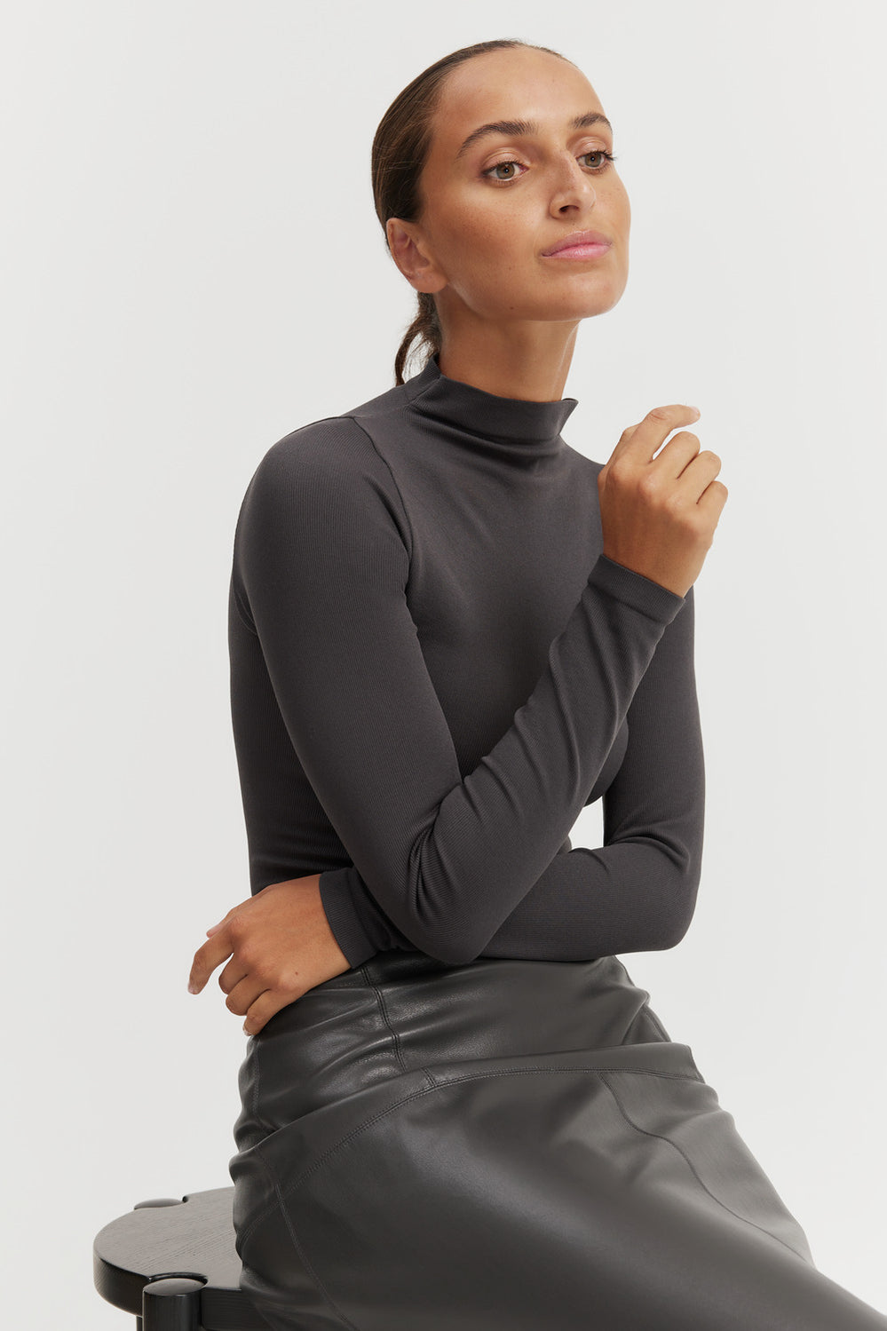 Seamfree Mock Neck Bodysuit