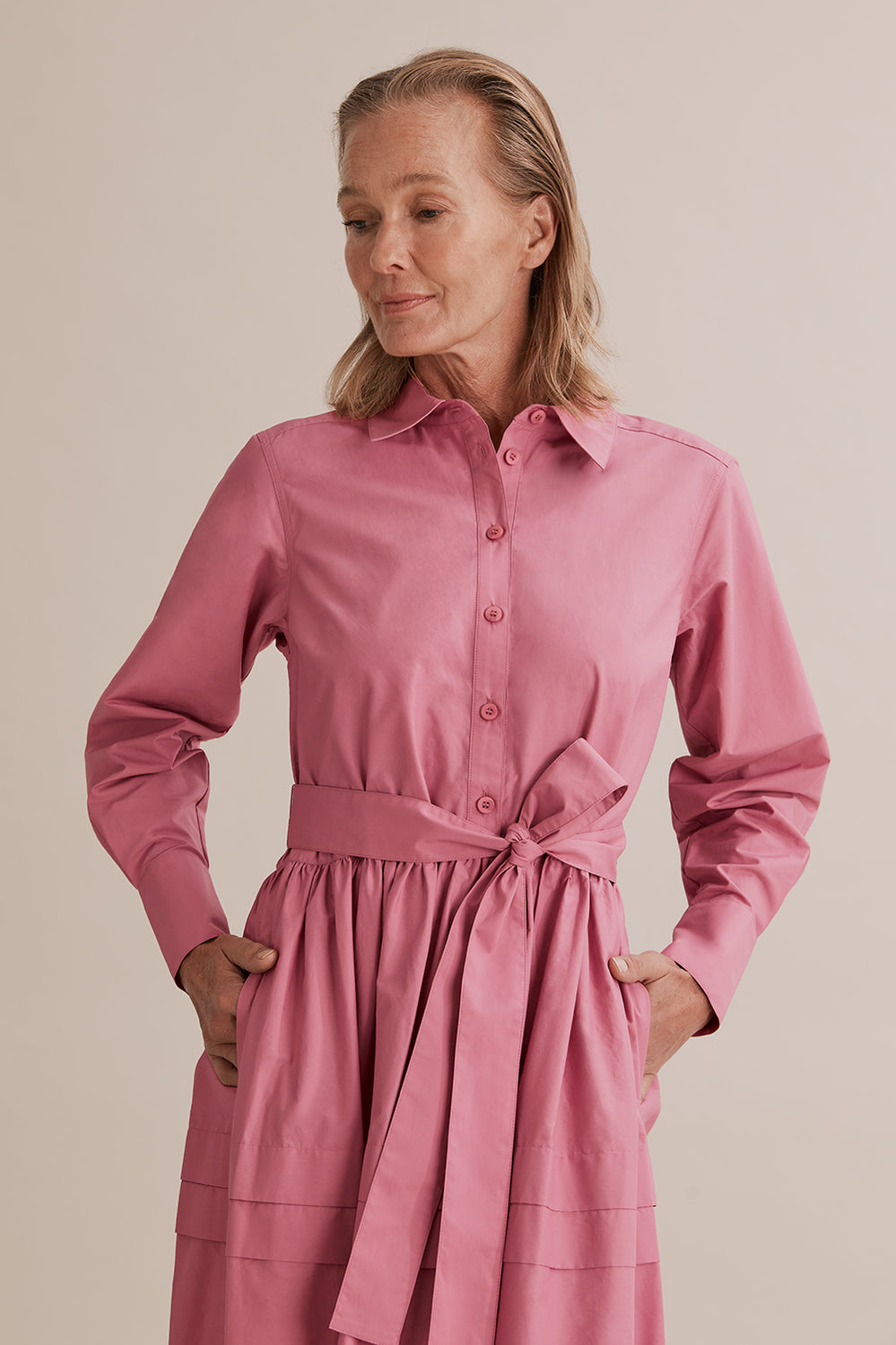Panelled Shirt Dress