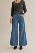 Cotton Wide Tailored Jean
