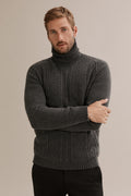 Cable Roll Neck Knit