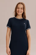 Teen Polyester Rib T-Shirt Dress