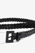 Thin Weave Leather Belt