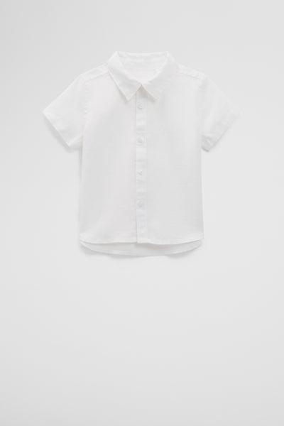 Organically Grown Short Sleeve Linen Shirt
