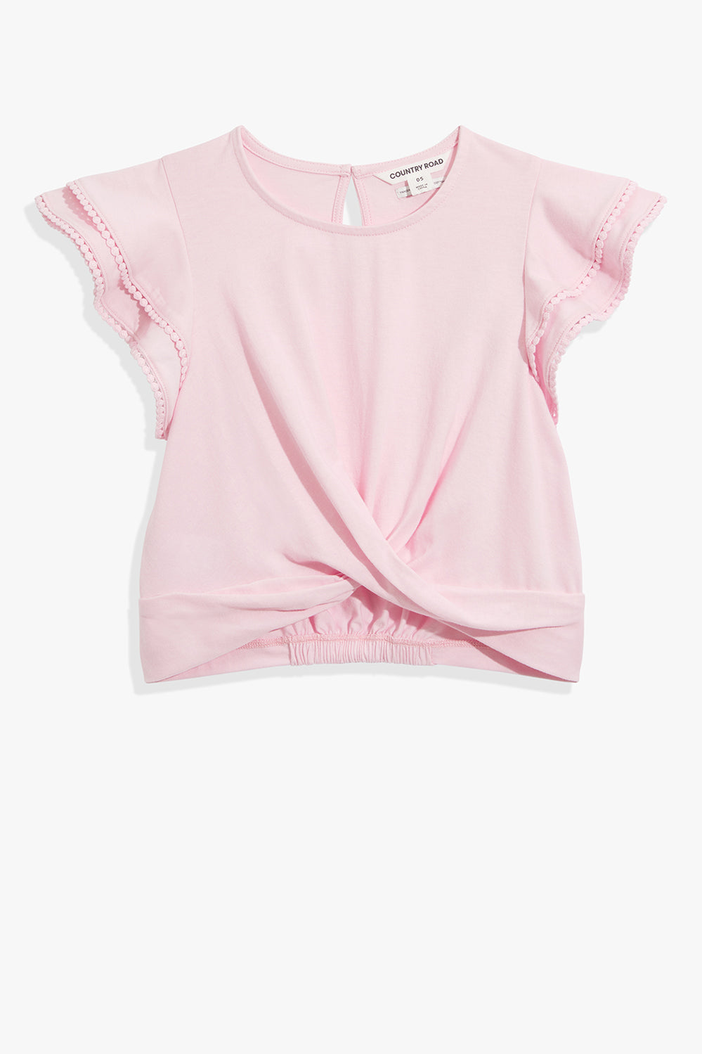 Cotton Frill Wrap T-Shirt