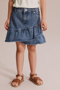 Frill Denim Skirt