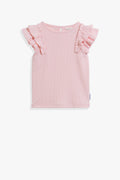 Polyester Frill T-Shirt
