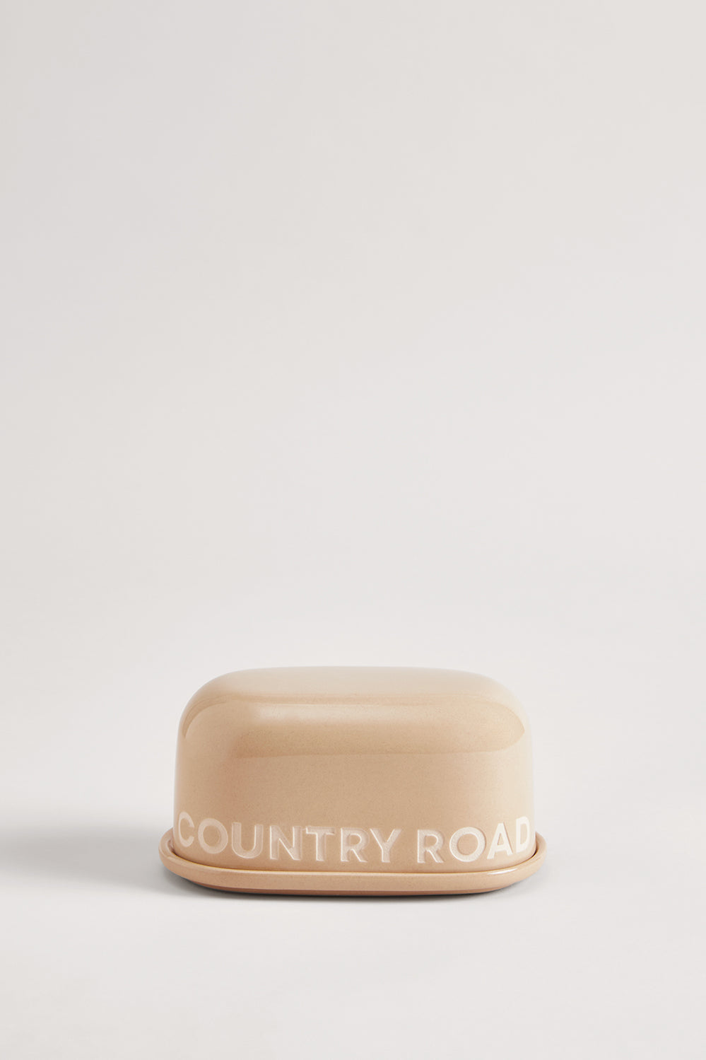 Logo Stoneware Butter Dish