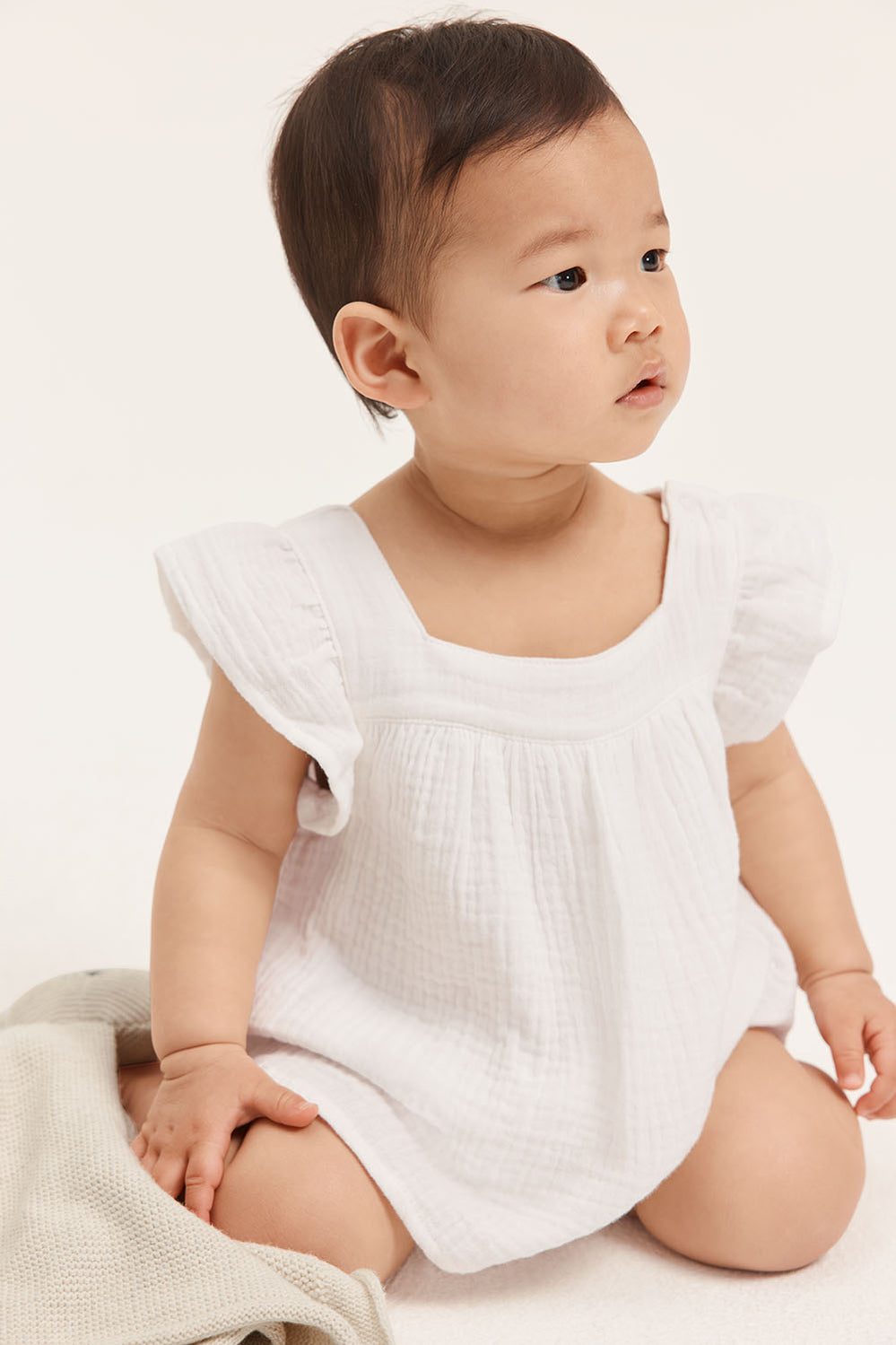 Cotton Crinkle Romper