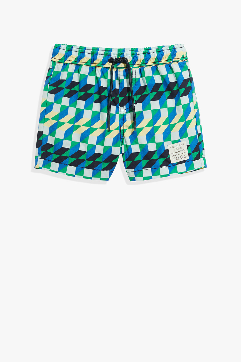 Geometric Box Board Short