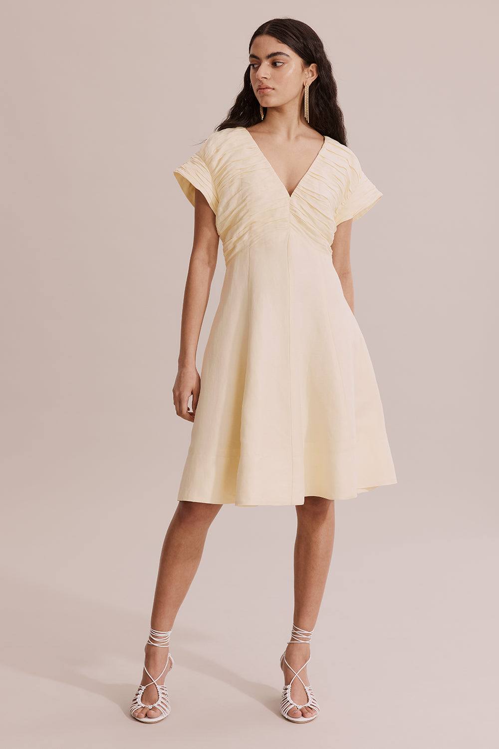 Gathered Mini Dress