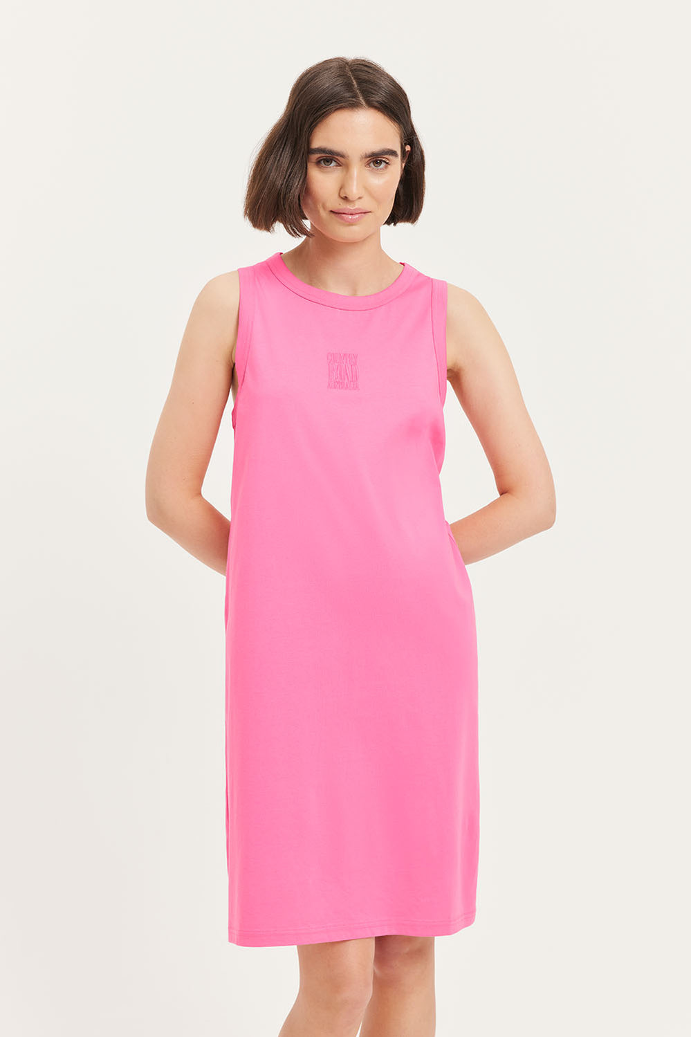 Cotton Cr Logo Tank Dress