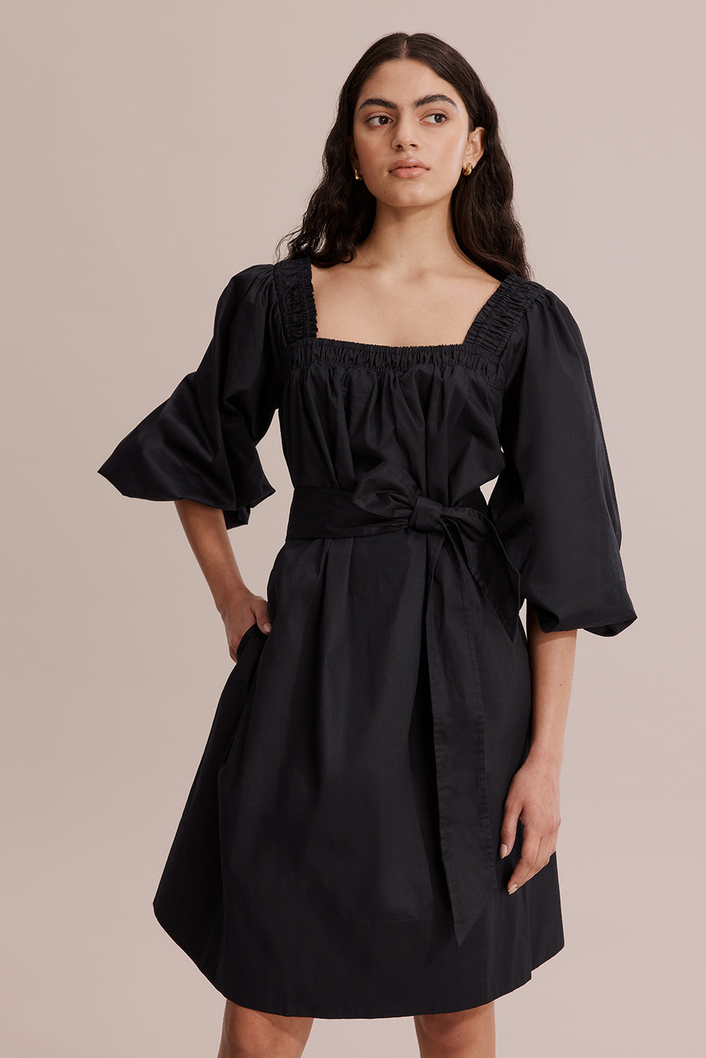 Blouson Sleeve Mini Dress