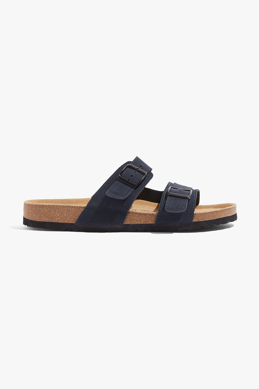 Suede Cork Slide