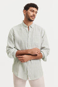 Regular Fit Stripe Linen
