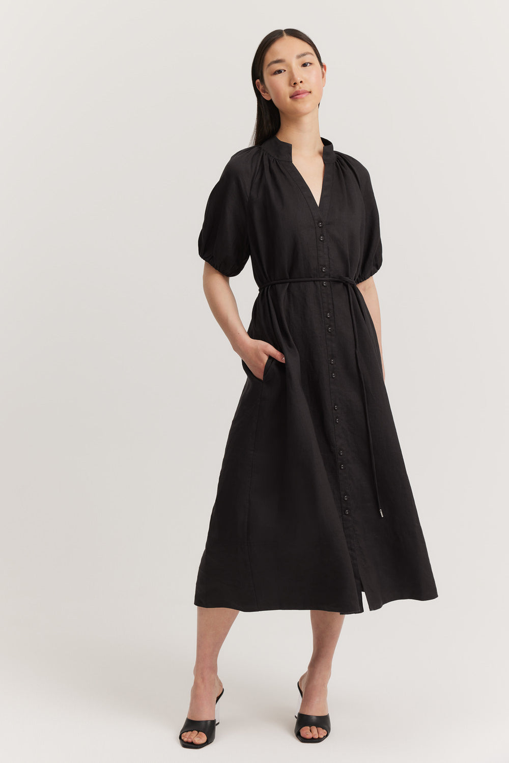 Blouson Sleeve Dress