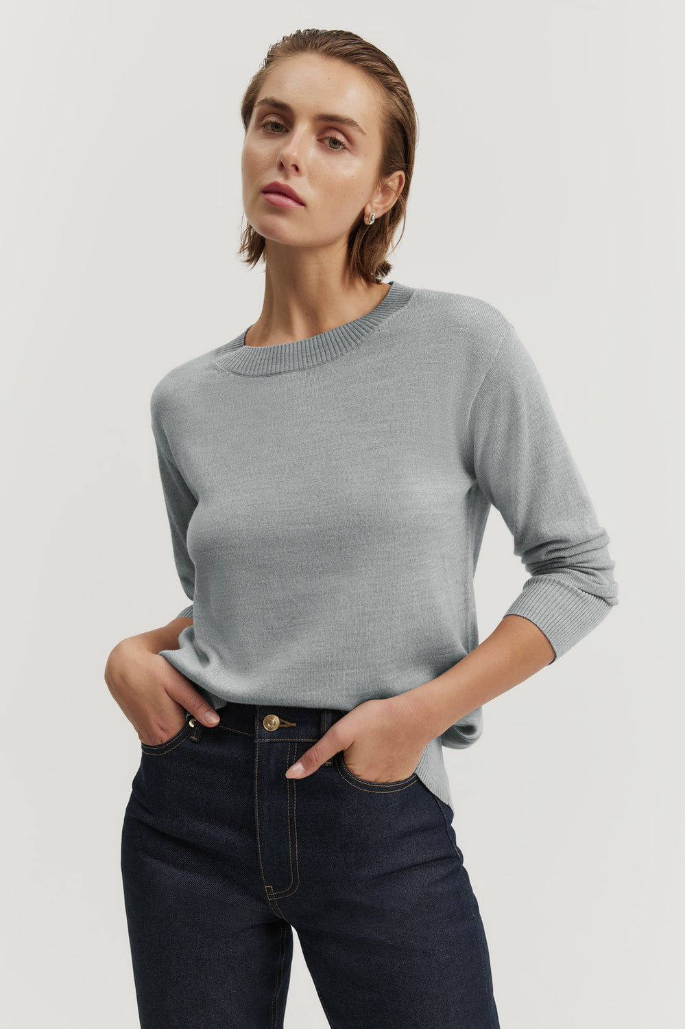 Australian Merino Wool Crew Neck Knit