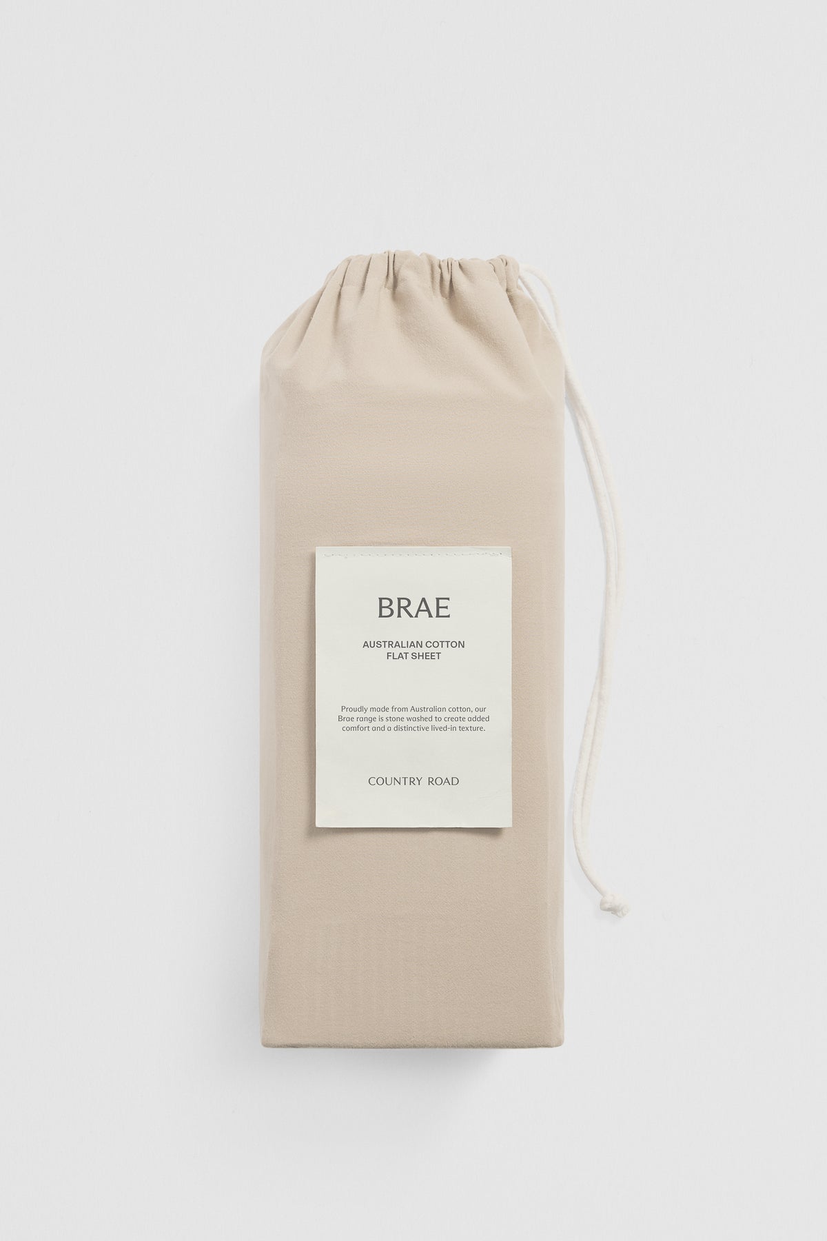 Brae Australian Cotton Queen Flat Sheet