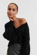 Brushed Crop Cardigan