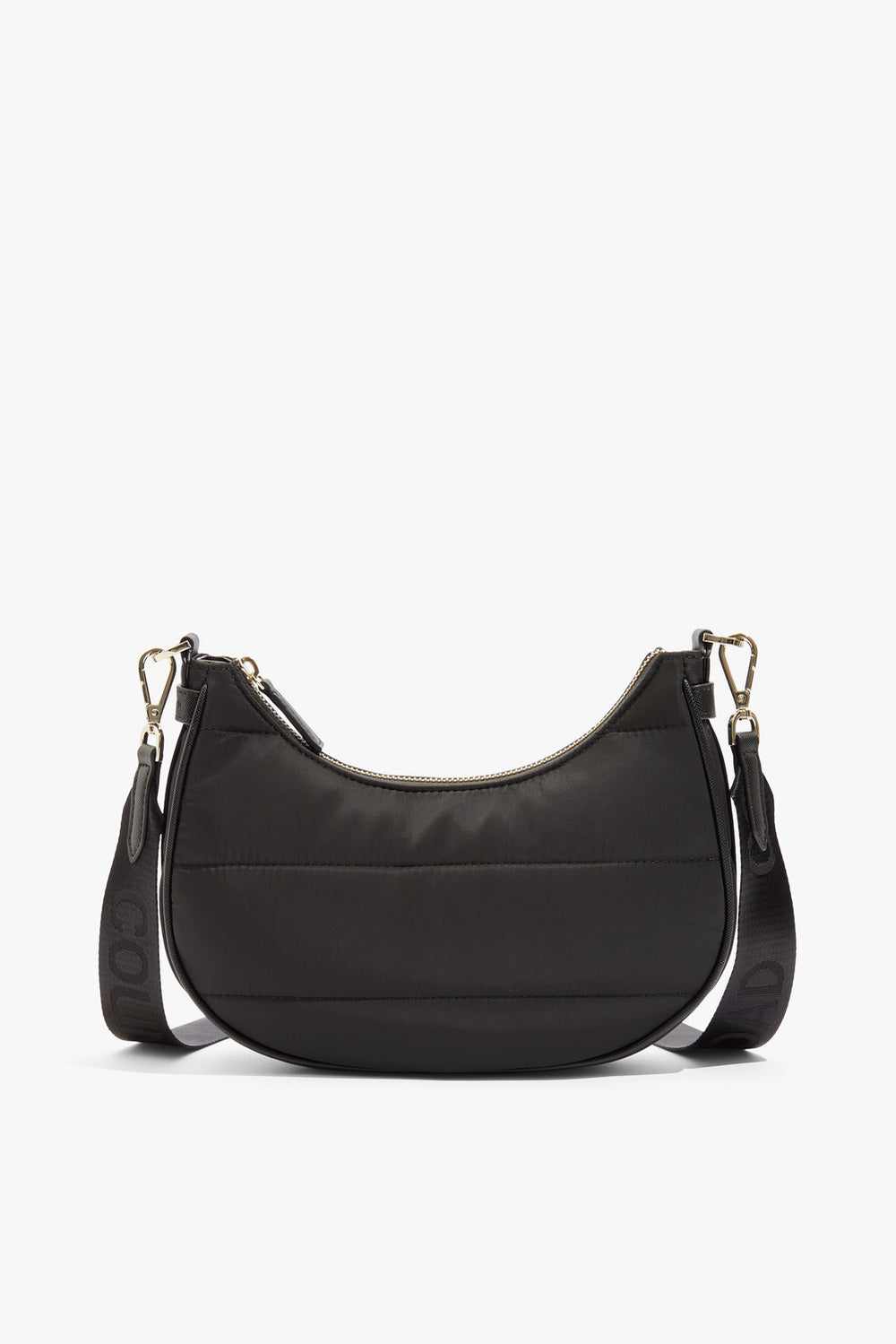 Polyester Soft Half Moon Crossbody Bag