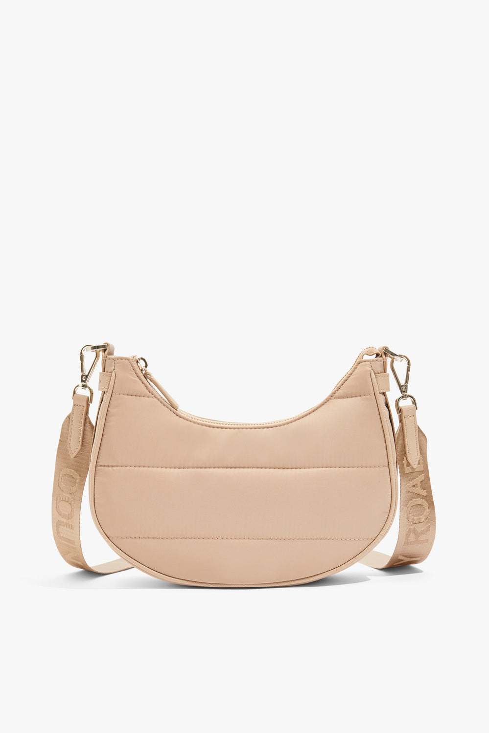 Polyester Soft Half Moon Crossbody Bag
