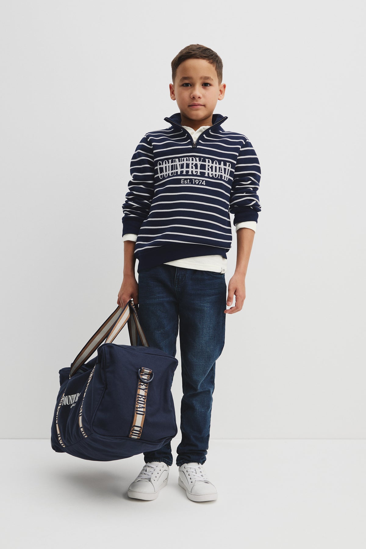 Australian Cotton Heritage Half Zip Sweat
