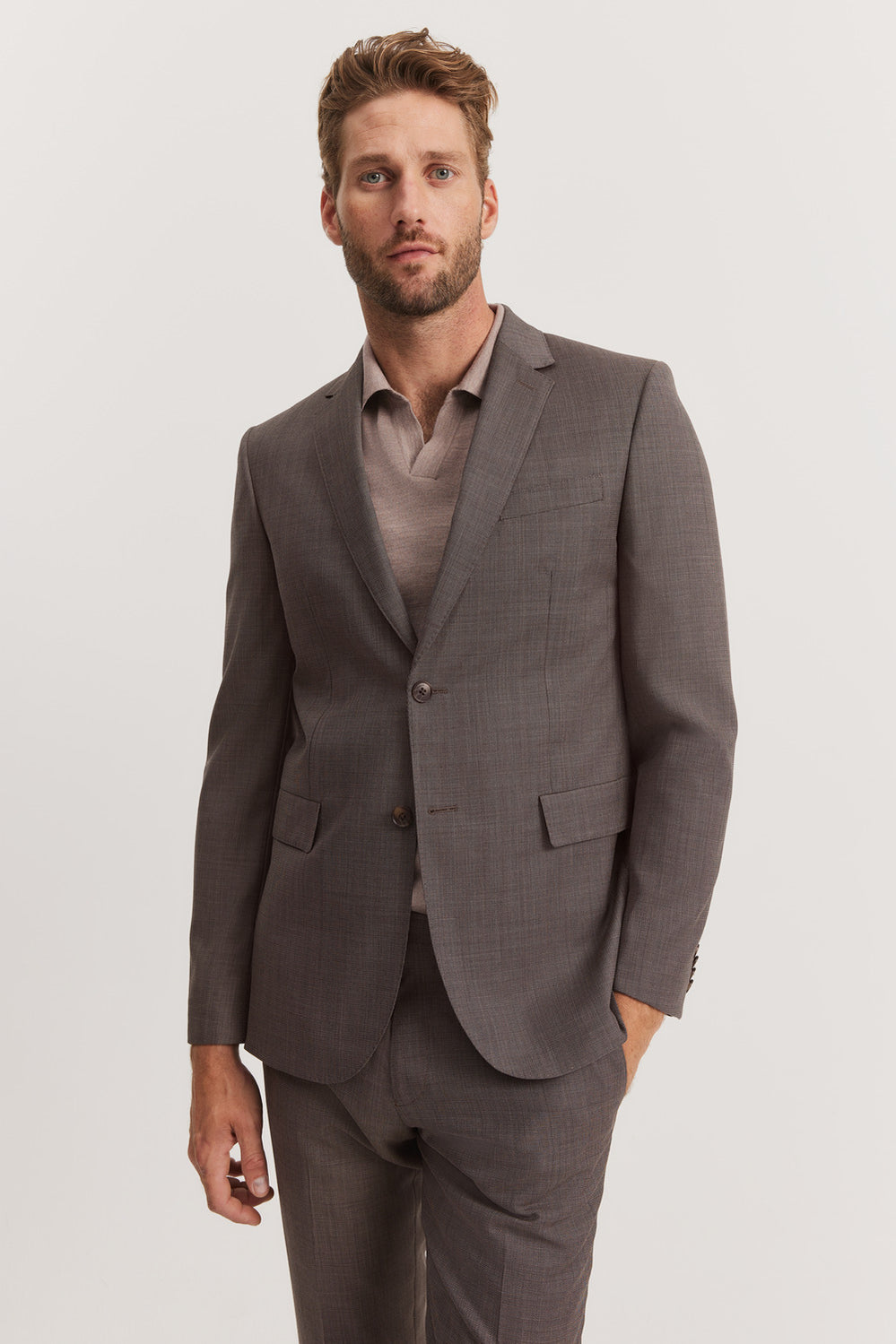 Regular Fit Textured Travel Jacket