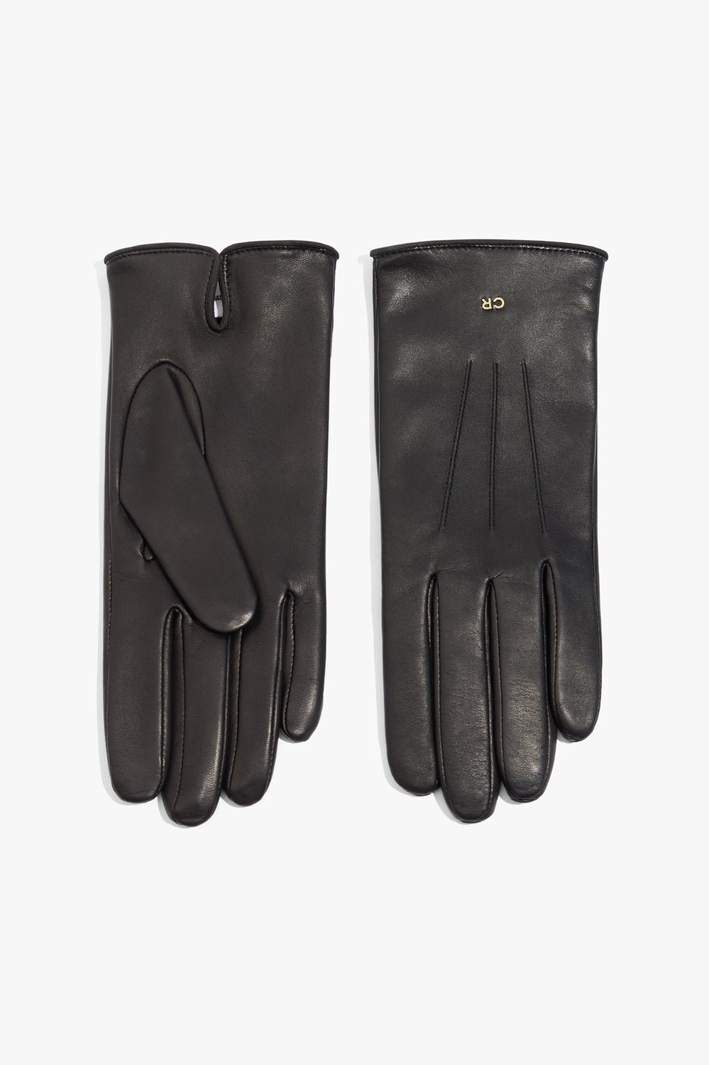 Leather Pintuck Glove