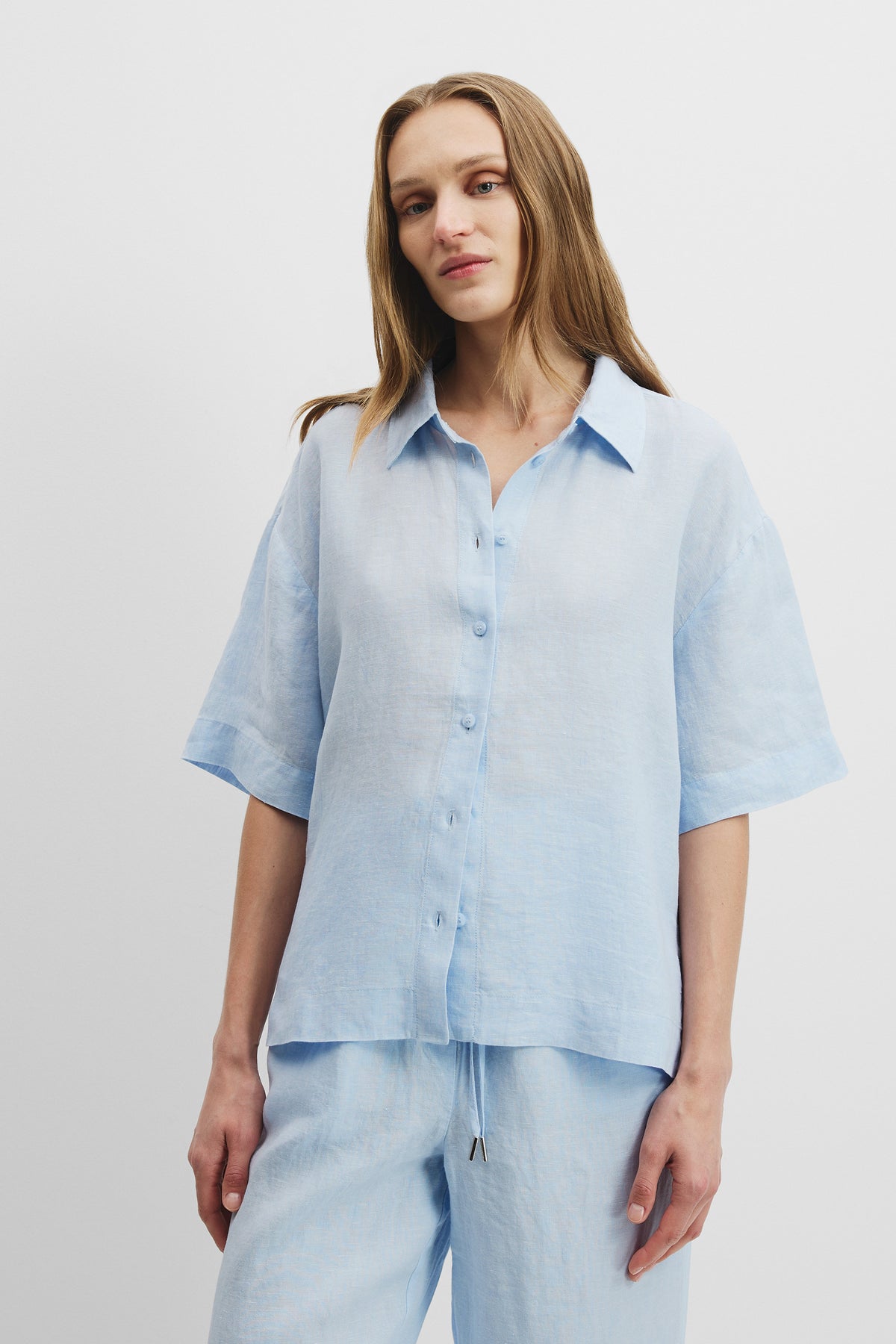 Organically Grown Linen Short Sleeve Shirt