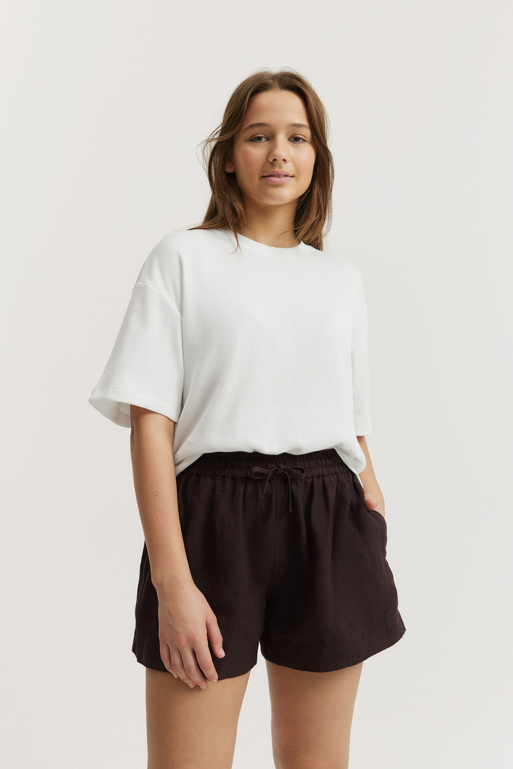 Teen Pull-On Linen Short