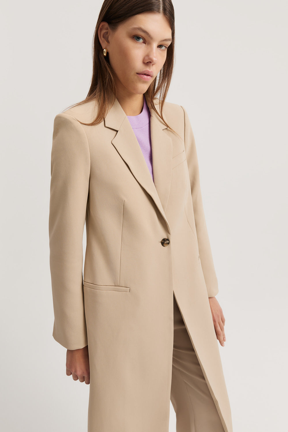 Longline Blazer Coat