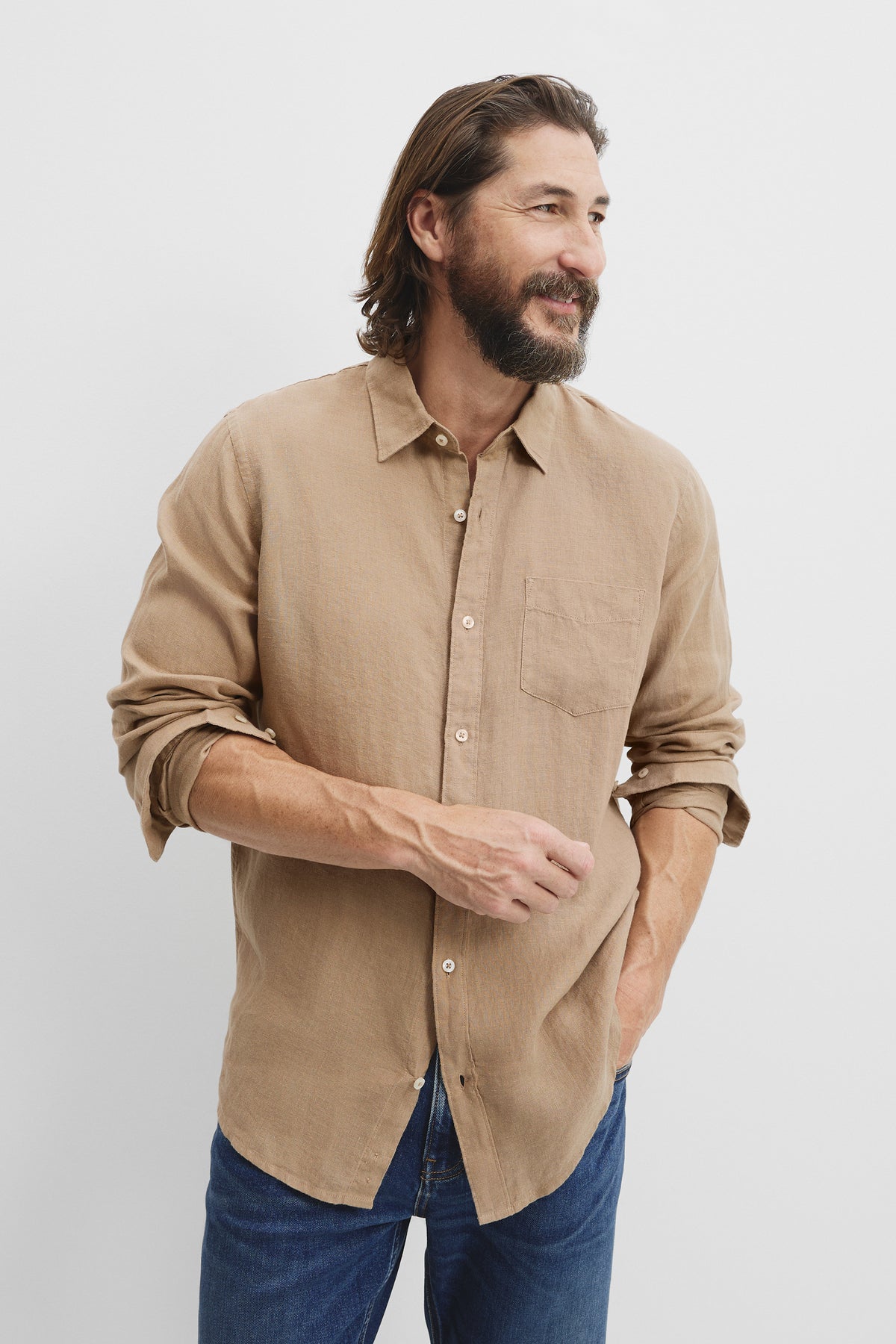 Organically Grown Linen Regular Fit Shirt