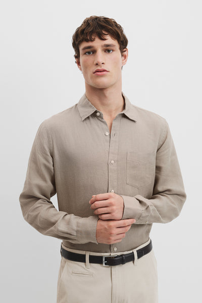 Organically Grown Linen Regular Fit Shirt