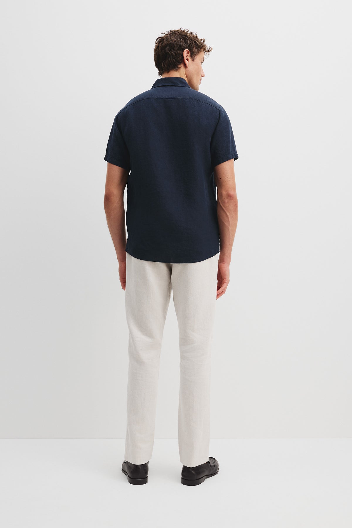 Organically Grown Linen Regular Fit Short Sleeve Shirt