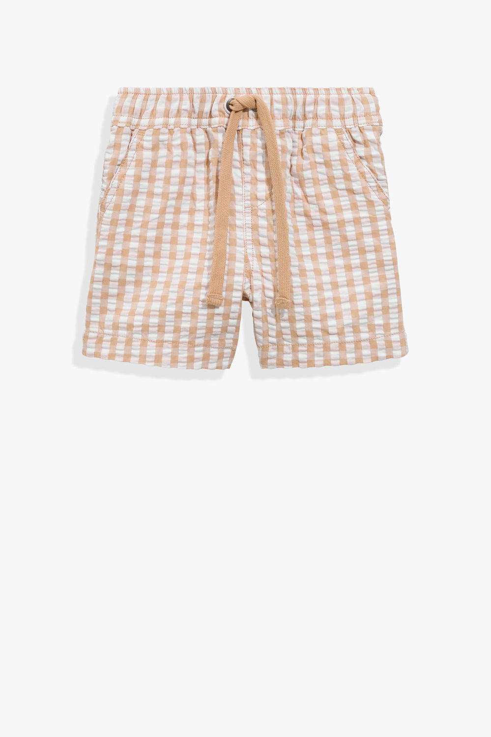 Cotton Blend Gingham Short