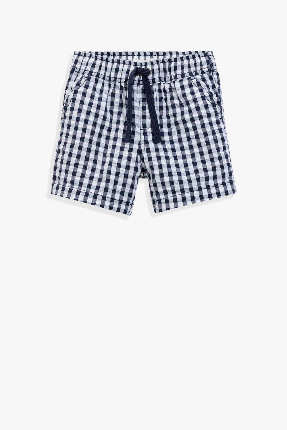 Cotton Blend Gingham Short