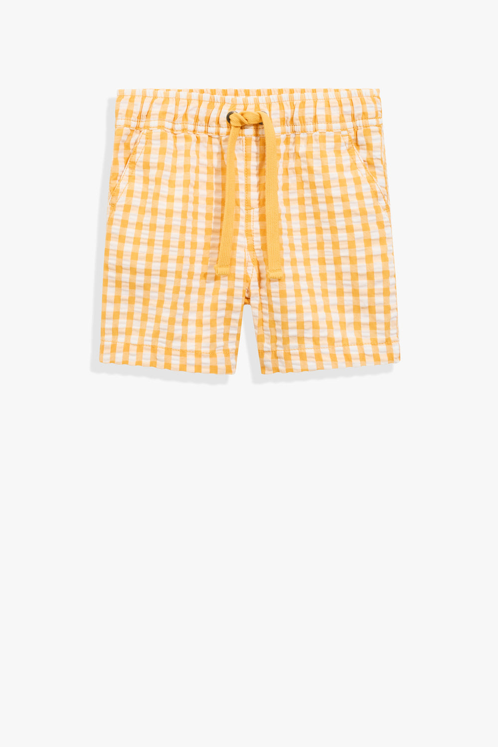 Cotton Blend Gingham Short