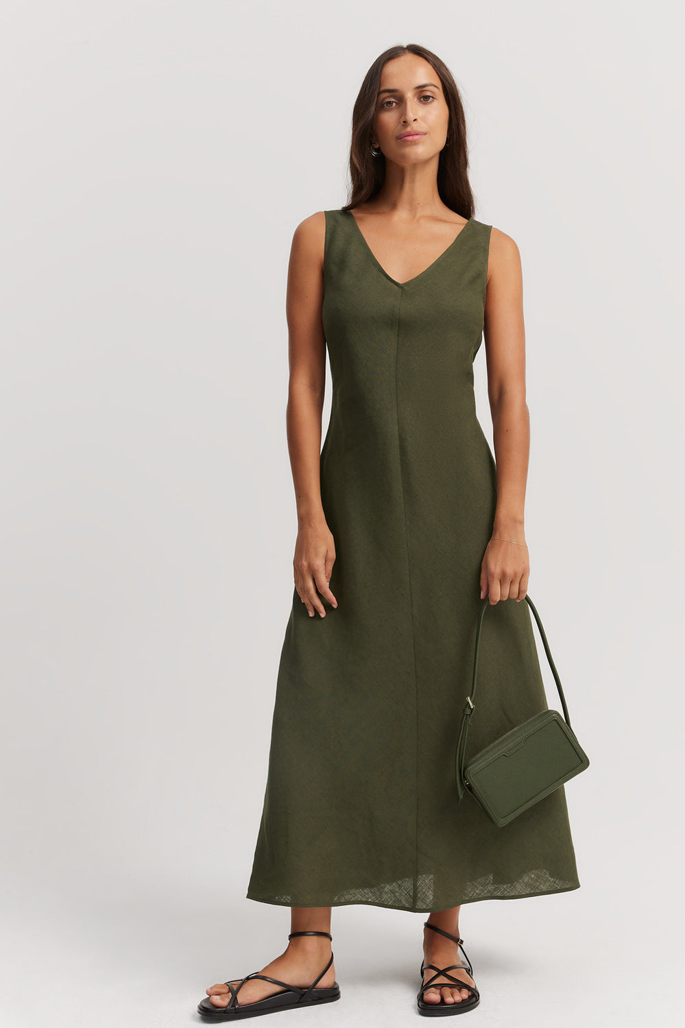 Linen Bias Dress