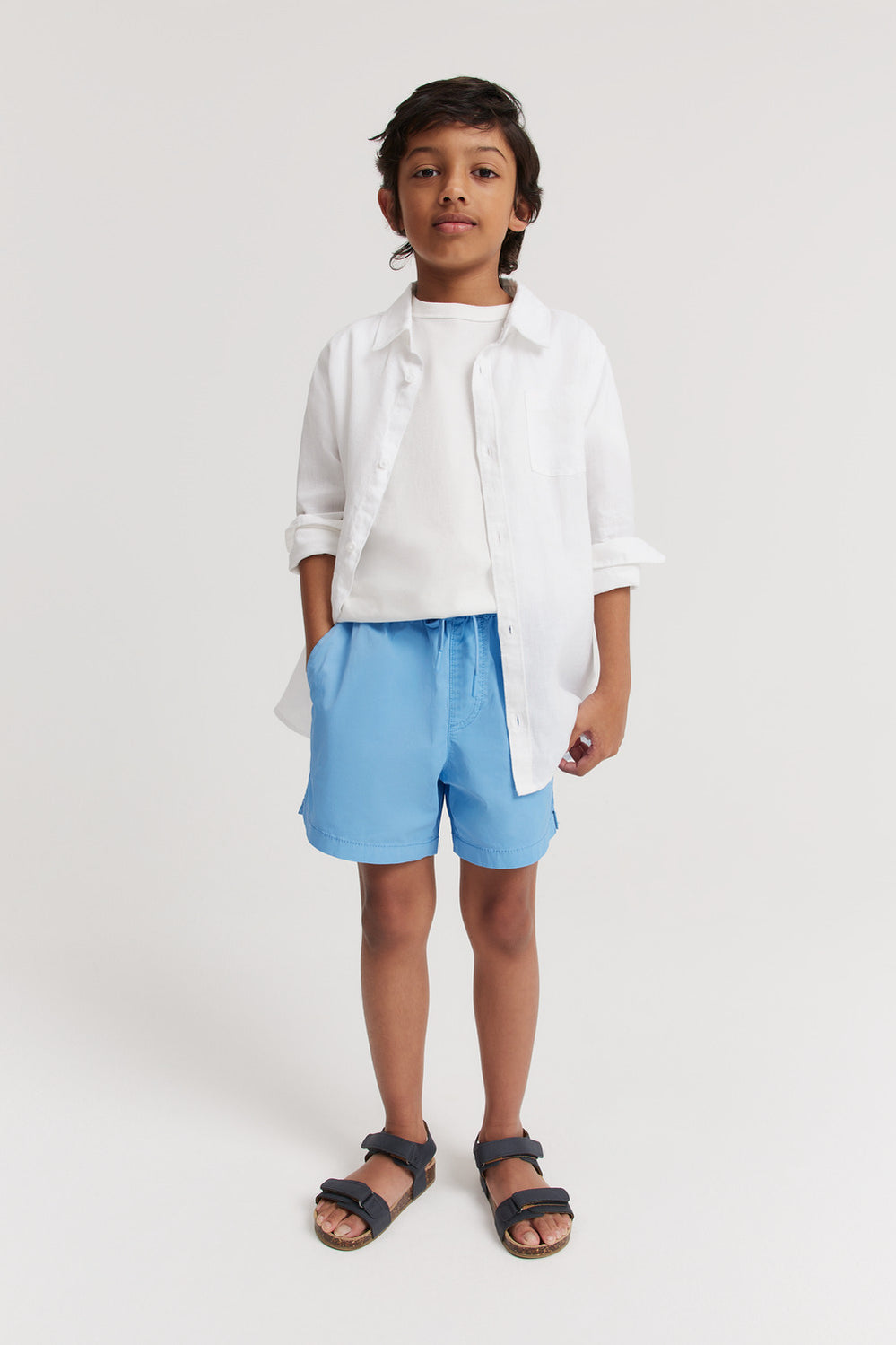 Cotton Blend Deck Short