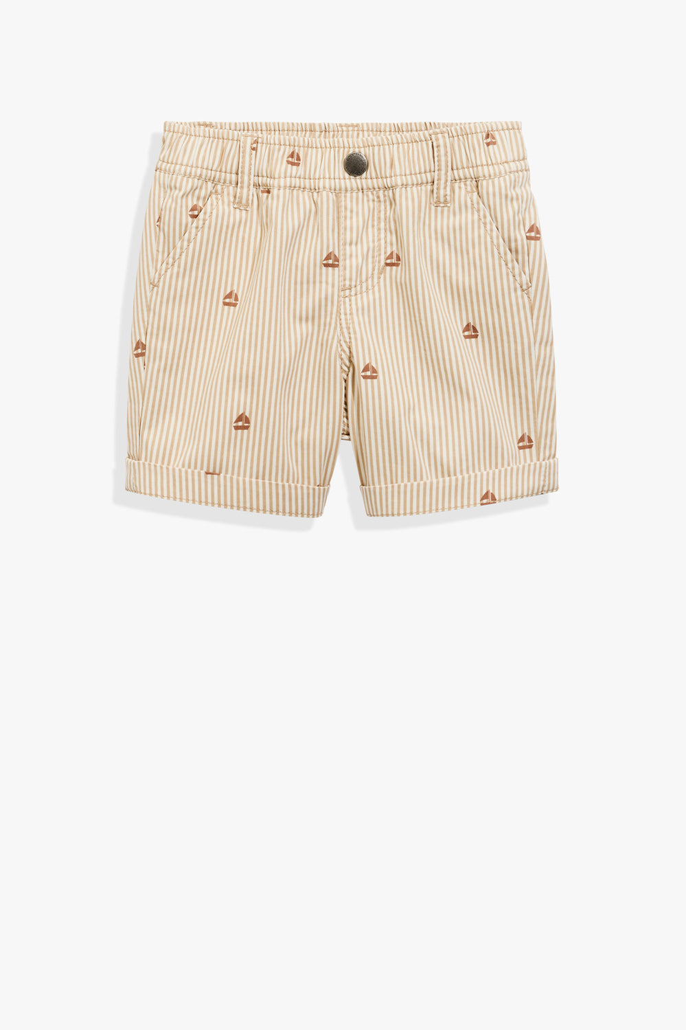 Cotton Blend Boat Pull On Short