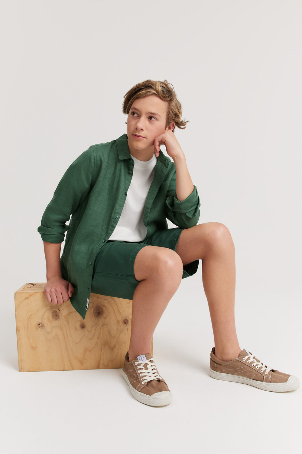 Teen Cotton Linen Short