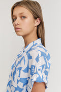 Teen Abstract Print Shirt