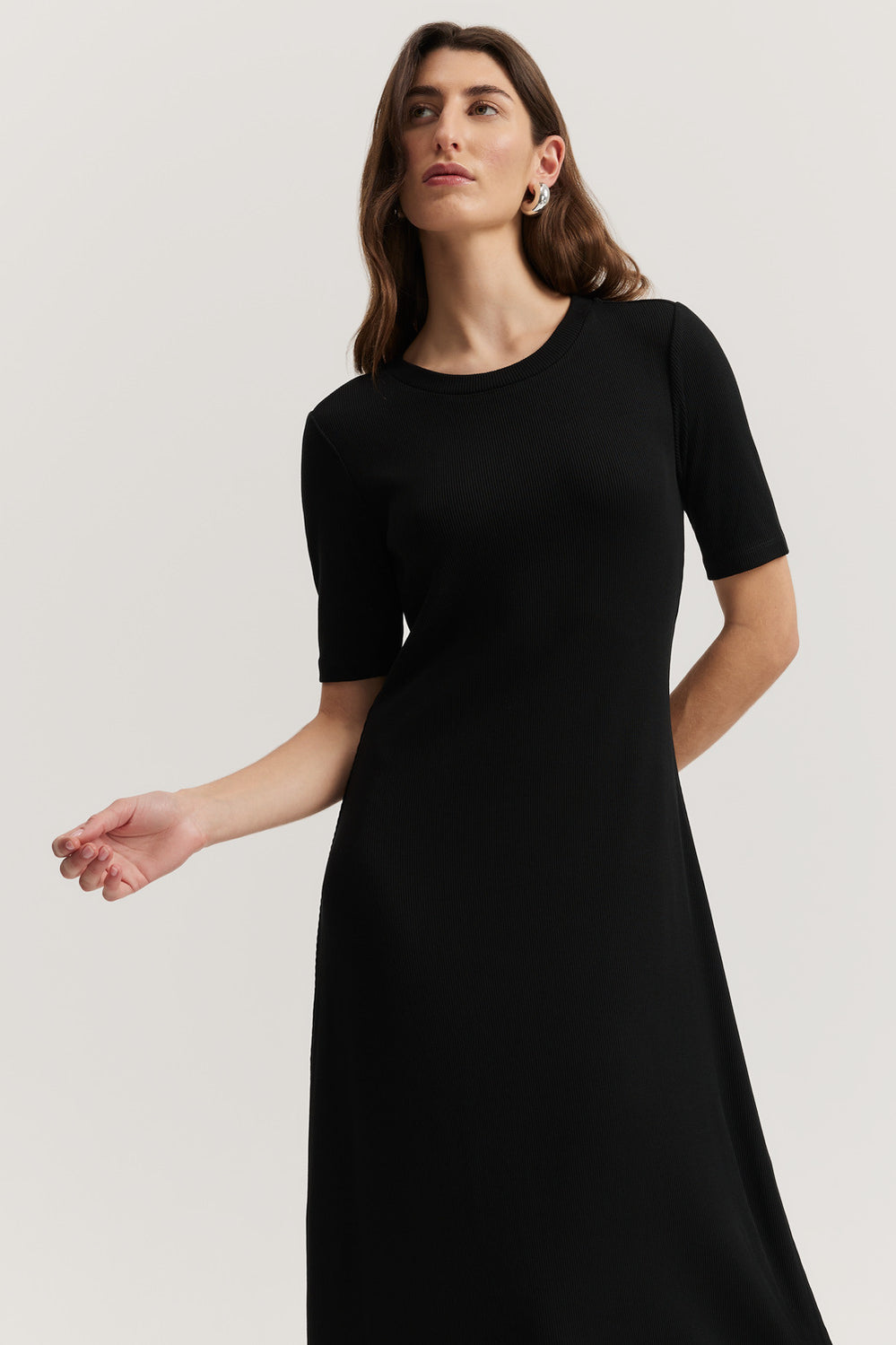 Rib T-Shirt Dress