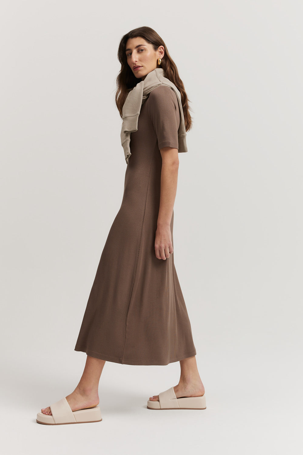 Rib T-Shirt Dress