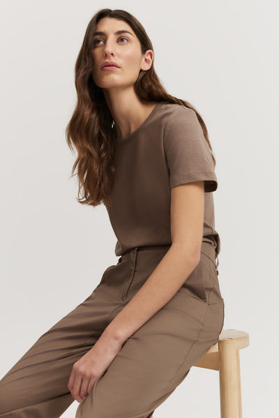 Australian Good Earth Cotton Slub Short Sleeve T-Shirt