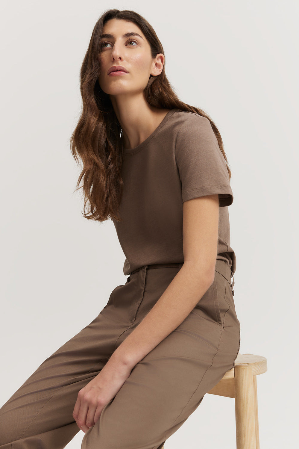 Australian Good Earth Cotton Slub Short Sleeve T-Shirt