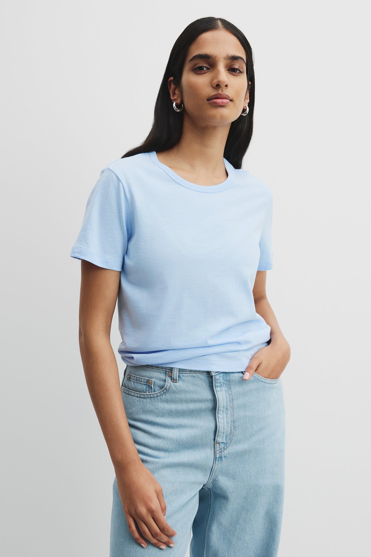 Australian Good Earth Cotton Slub Short Sleeve T-Shirt