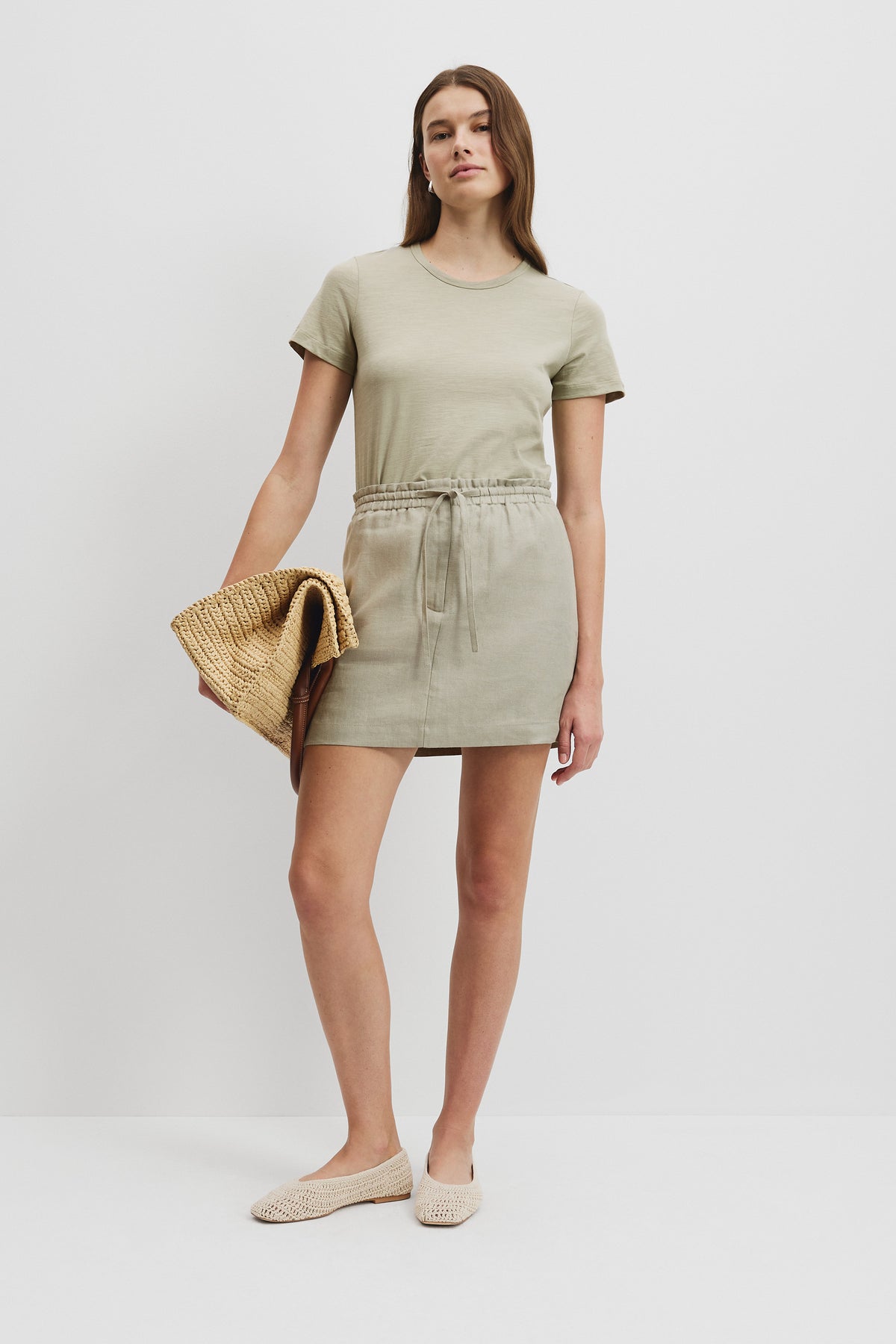 Australian Good Earth Cotton Slub Short Sleeve T-Shirt