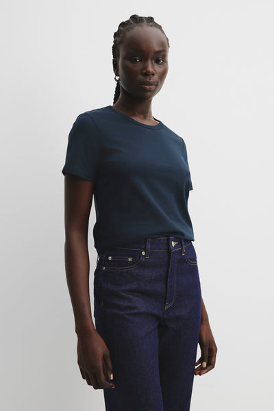 Australian Good Earth Cotton Slub Short Sleeve T-Shirt